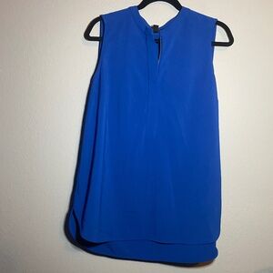 Hilary Radley Large Blue Sleeveless Top